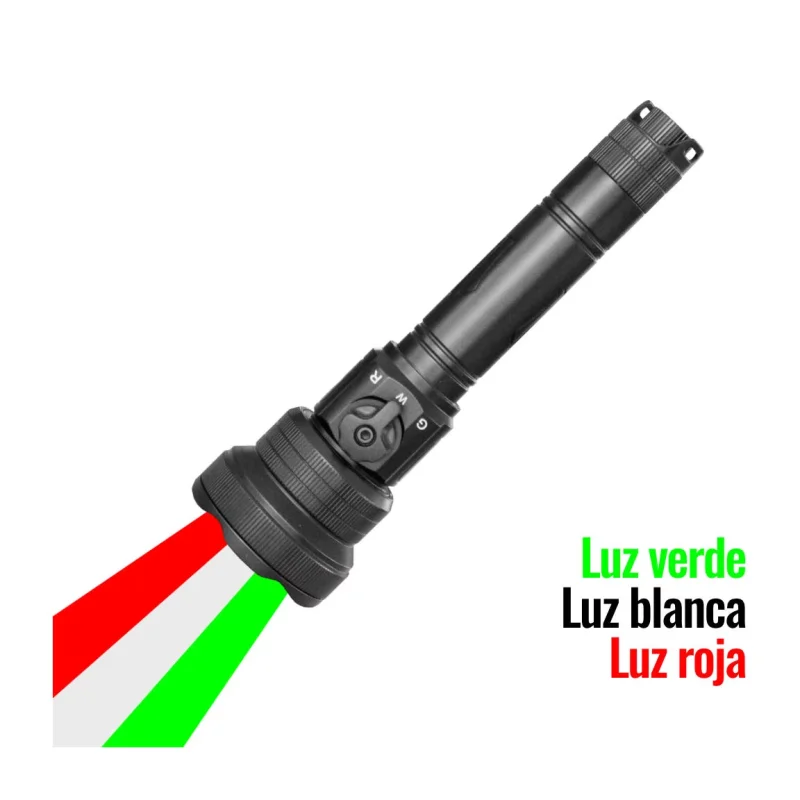 Linterna de caza Brinyte T28 con luz tricolor