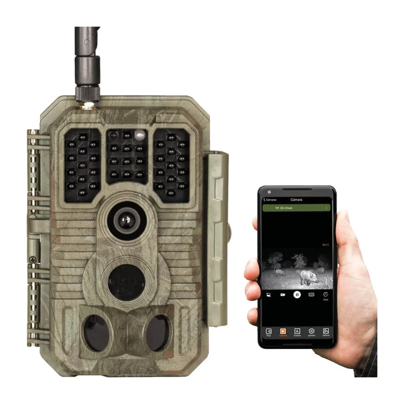 Cámara de caza GardePro X60PLMB con envío de imágenes, visión en directo y batería