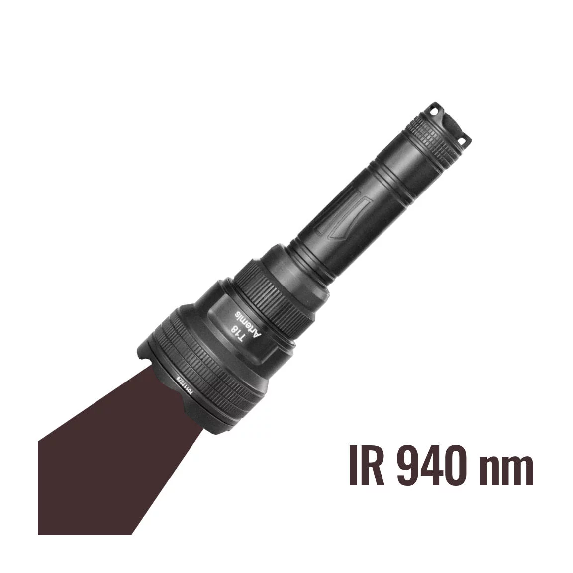 Linterna de caza Brinyte T18 con luz infrarroja 940 nm (invisible)