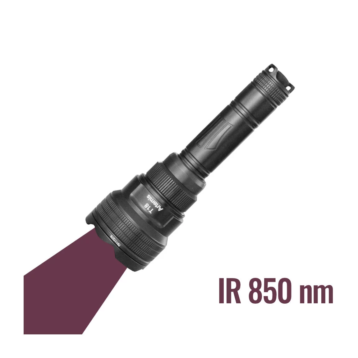 Linterna de caza Brinyte T18 con luz infrarroja 850 nm (visible)